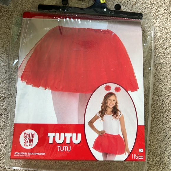 Red Glitter Shimmer Tutu Mini - Picture 3 of 4